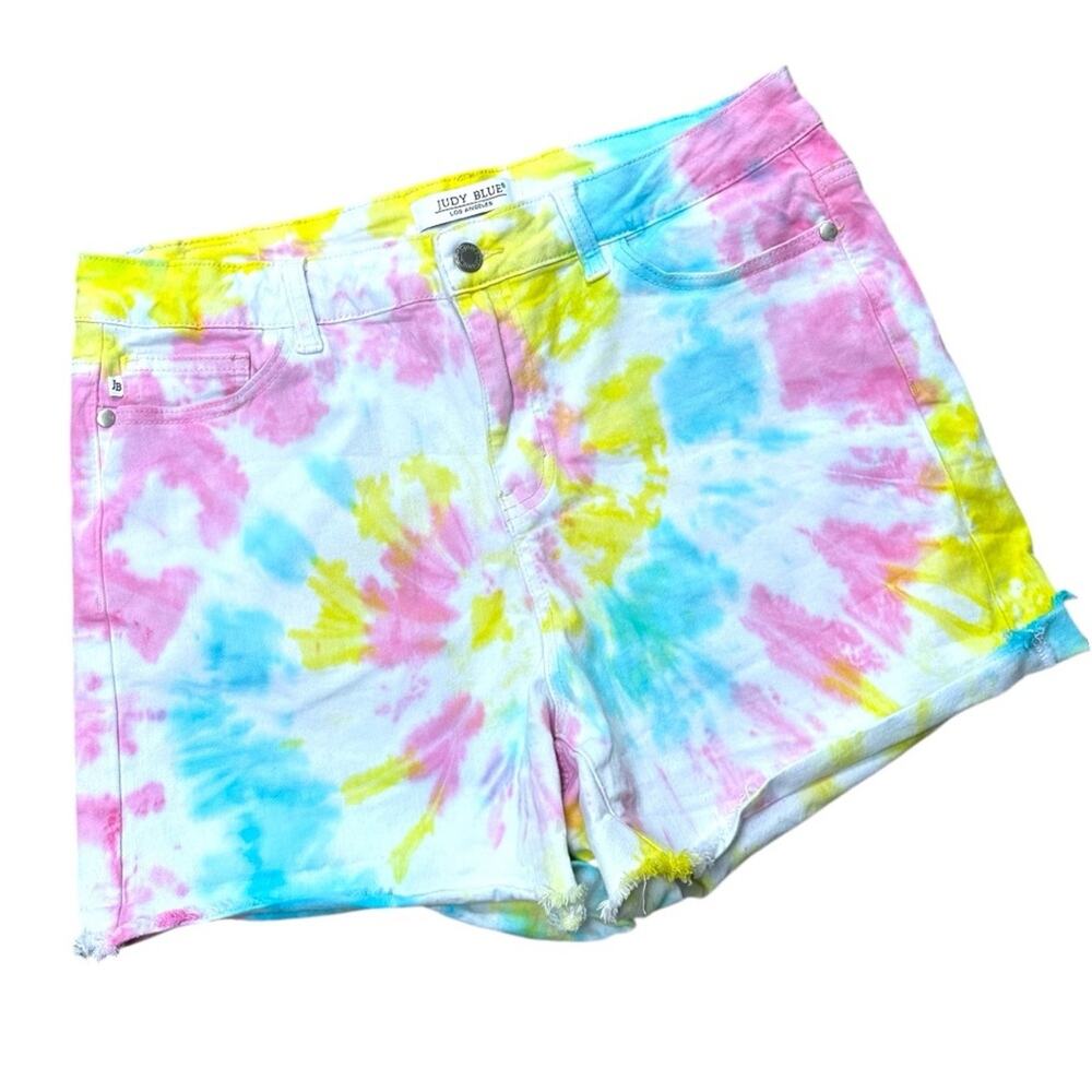 Judy Blue Swirl Tie Dye Shorts Women's Shorts